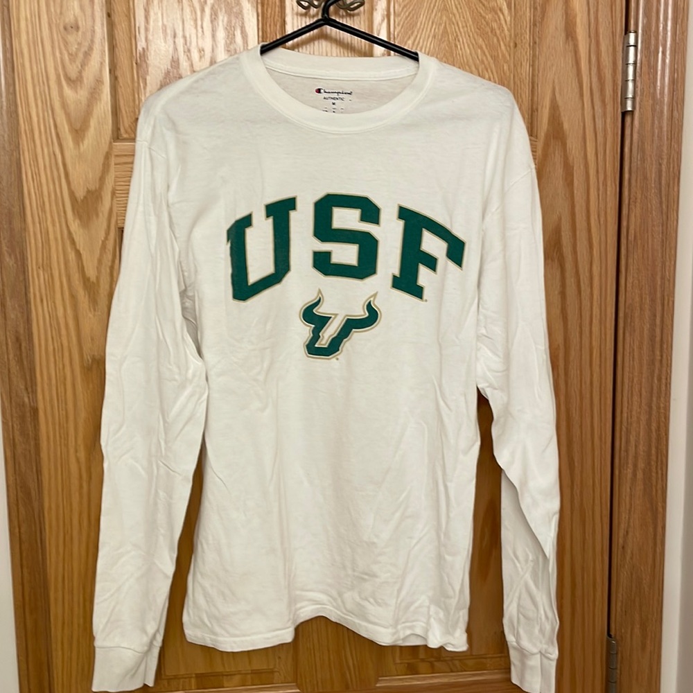 University of South Florida Long Sleeve white tee